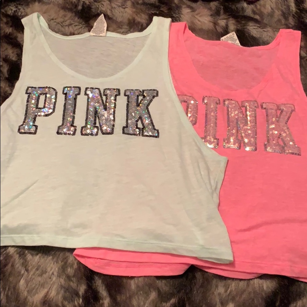 2 Pink crop top